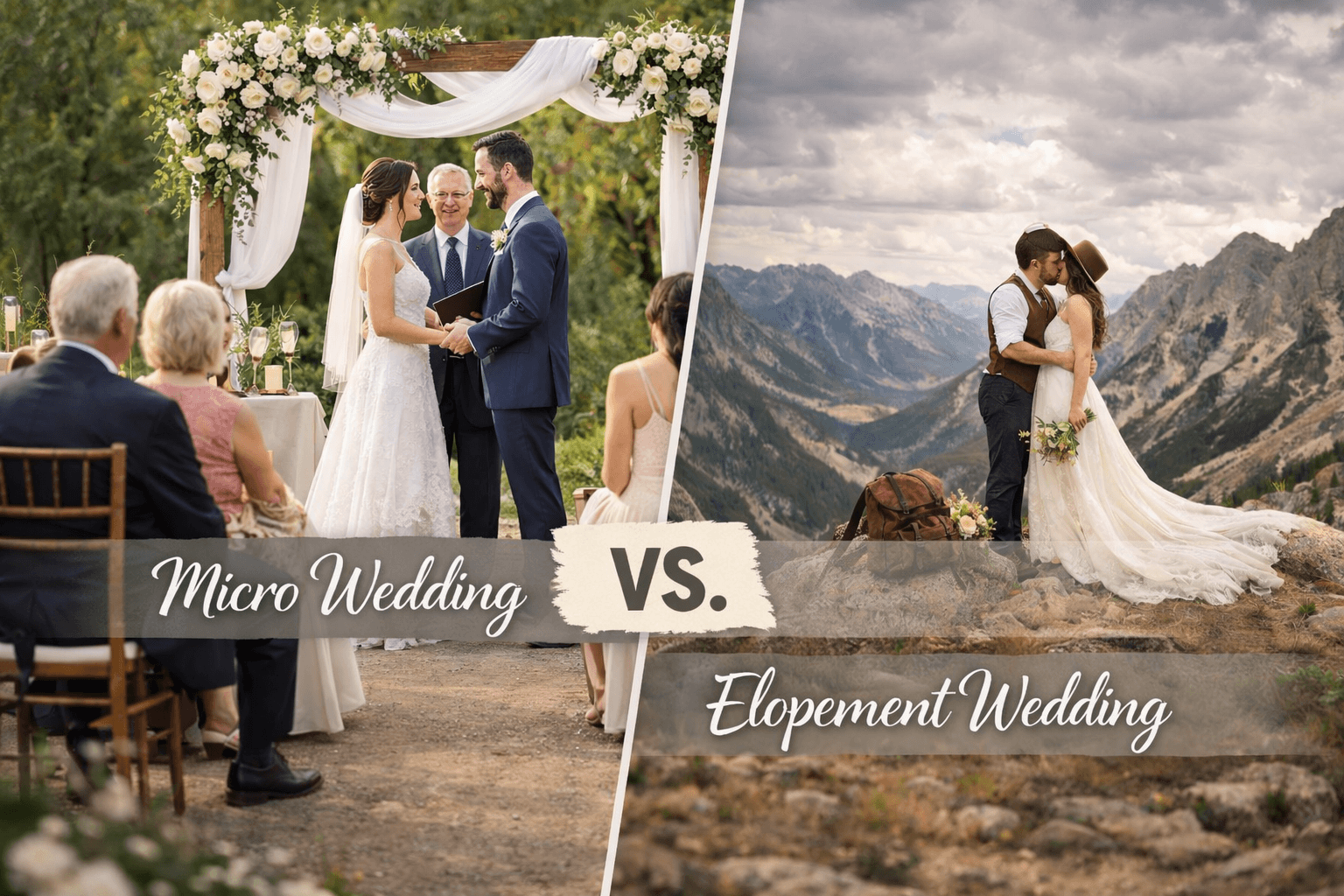 Difference Between Micro Weddings and Elopement Weddings